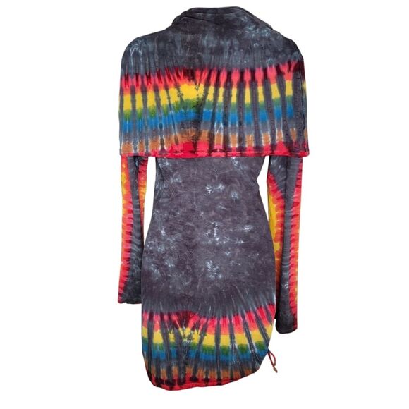 Warrior Within Jammin Dyes Huntress Tie Dye Cinch Dress Size Large - Picture 2 of 6